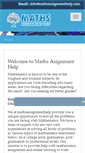 Mobile Screenshot of mathsassignmenthelp.com