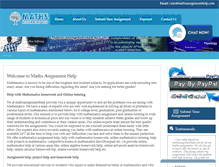 Tablet Screenshot of mathsassignmenthelp.com